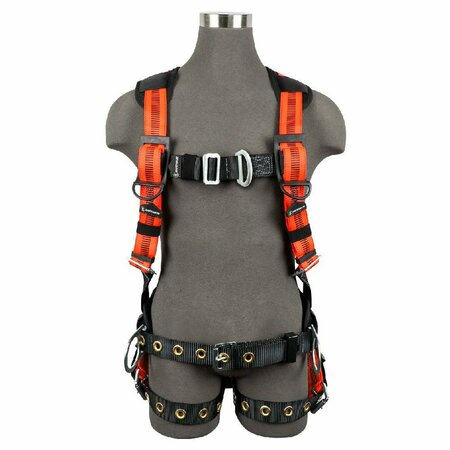 SAFEWAZE V-Line Construction Harness: 3D, MB Chest, FD, TB Legs FS99160-EFD